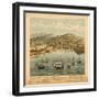 San Francisco, California - Panoramic Map No. 1-Lantern Press-Framed Art Print