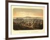 San Francisco, California - Panoramic Map No. 2-Lantern Press-Framed Art Print