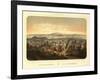 San Francisco, California - Panoramic Map No. 2-Lantern Press-Framed Art Print