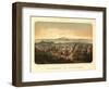 San Francisco, California - Panoramic Map No. 2-Lantern Press-Framed Art Print