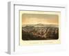 San Francisco, California - Panoramic Map No. 2-Lantern Press-Framed Art Print