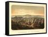 San Francisco, California - Panoramic Map No. 2-Lantern Press-Framed Stretched Canvas