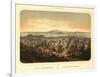 San Francisco, California - Panoramic Map No. 2-Lantern Press-Framed Art Print