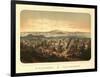 San Francisco, California - Panoramic Map No. 2-Lantern Press-Framed Art Print