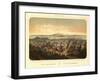 San Francisco, California - Panoramic Map No. 2-Lantern Press-Framed Art Print