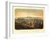 San Francisco, California - Panoramic Map No. 2-Lantern Press-Framed Art Print