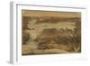 San Francisco, California - Panoramic Map No. 3-Lantern Press-Framed Art Print