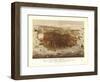 San Francisco, California - Panoramic Map No. 4-Lantern Press-Framed Art Print