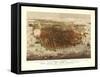 San Francisco, California - Panoramic Map No. 4-Lantern Press-Framed Stretched Canvas