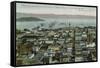 San Francisco, California - Panoramic View a Year after 1906 Fire-Lantern Press-Framed Stretched Canvas