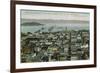 San Francisco, California - Panoramic View a Year after 1906 Fire-Lantern Press-Framed Art Print