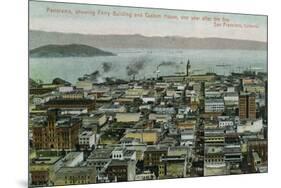 San Francisco, California - Panoramic View a Year after 1906 Fire-Lantern Press-Mounted Art Print