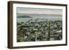 San Francisco, California - Panoramic View a Year after 1906 Fire-Lantern Press-Framed Art Print