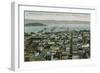 San Francisco, California - Panoramic View a Year after 1906 Fire-Lantern Press-Framed Art Print