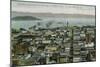 San Francisco, California - Panoramic View a Year after 1906 Fire-Lantern Press-Mounted Art Print