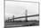 San Francisco, California - Panoramic View of Bay Bridge-Lantern Press-Mounted Art Print