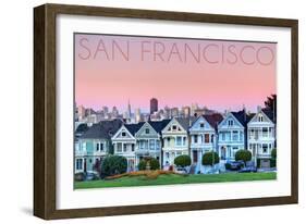 San Francisco, California - Pink Ladies-Lantern Press-Framed Art Print