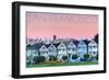 San Francisco, California - Pink Ladies-Lantern Press-Framed Art Print