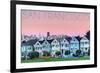 San Francisco, California - Pink Ladies-Lantern Press-Framed Art Print