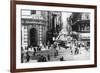 San Francisco, California - Powell Street Cable Cars-Lantern Press-Framed Premium Giclee Print