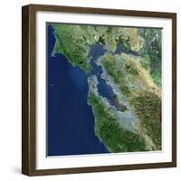 San Francisco, California, Satellite View-Stocktrek Images-Framed Photographic Print