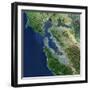 San Francisco, California, Satellite View-Stocktrek Images-Framed Photographic Print