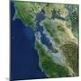 San Francisco, California, Satellite View-Stocktrek Images-Mounted Photographic Print