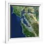 San Francisco, California, Satellite View-Stocktrek Images-Framed Photographic Print