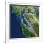 San Francisco, California, Satellite View-Stocktrek Images-Framed Photographic Print