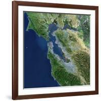 San Francisco, California, Satellite View-Stocktrek Images-Framed Photographic Print