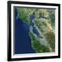 San Francisco, California, Satellite View-Stocktrek Images-Framed Photographic Print