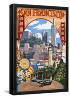 San Francisco, California Scenes-null-Framed Poster