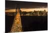 San Francisco, California, skyline and the Oakland Bay Bridge at evening.-Bill Bachmann-Mounted Premium Photographic Print