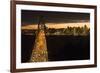 San Francisco, California, skyline and the Oakland Bay Bridge at evening.-Bill Bachmann-Framed Photographic Print