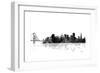 San Francisco California Skyline BG 1-Marlene Watson-Framed Giclee Print