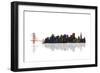 San Francisco California Skyline BW 1-Marlene Watson-Framed Giclee Print