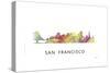 San Francisco California Skyline-Marlene Watson-Stretched Canvas