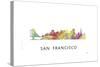 San Francisco California Skyline-Marlene Watson-Stretched Canvas