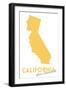 San Francisco, California - State Outline and Heart-Lantern Press-Framed Art Print