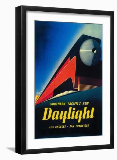 San Francisco, California - The Daylight Train Promotional Poster-Lantern Press-Framed Art Print