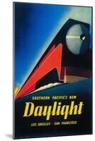 San Francisco, California - The Daylight Train Promotional Poster-Lantern Press-Mounted Art Print