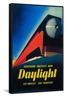San Francisco, California - The Daylight Train Promotional Poster-Lantern Press-Framed Stretched Canvas