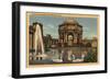 San Francisco, California - View of the Palace of Fine Arts-Lantern Press-Framed Art Print