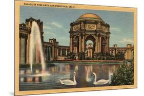 San Francisco, California - View of the Palace of Fine Arts-Lantern Press-Mounted Art Print