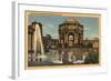 San Francisco, California - View of the Palace of Fine Arts-Lantern Press-Framed Art Print