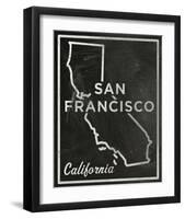 San Francisco, California-John Golden-Framed Giclee Print