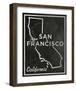 San Francisco, California-John Golden-Framed Giclee Print