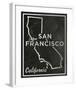 San Francisco, California-John Golden-Framed Giclee Print