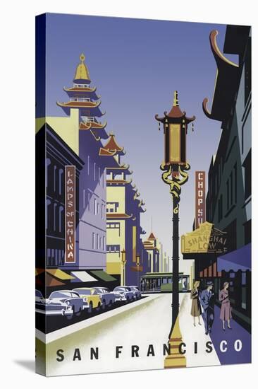 San Francisco Chinatown-null-Stretched Canvas