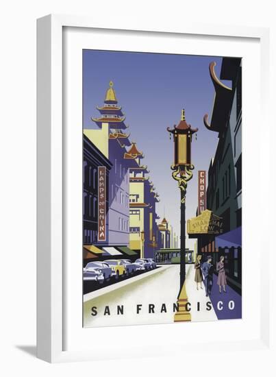 San Francisco Chinatown-null-Framed Giclee Print